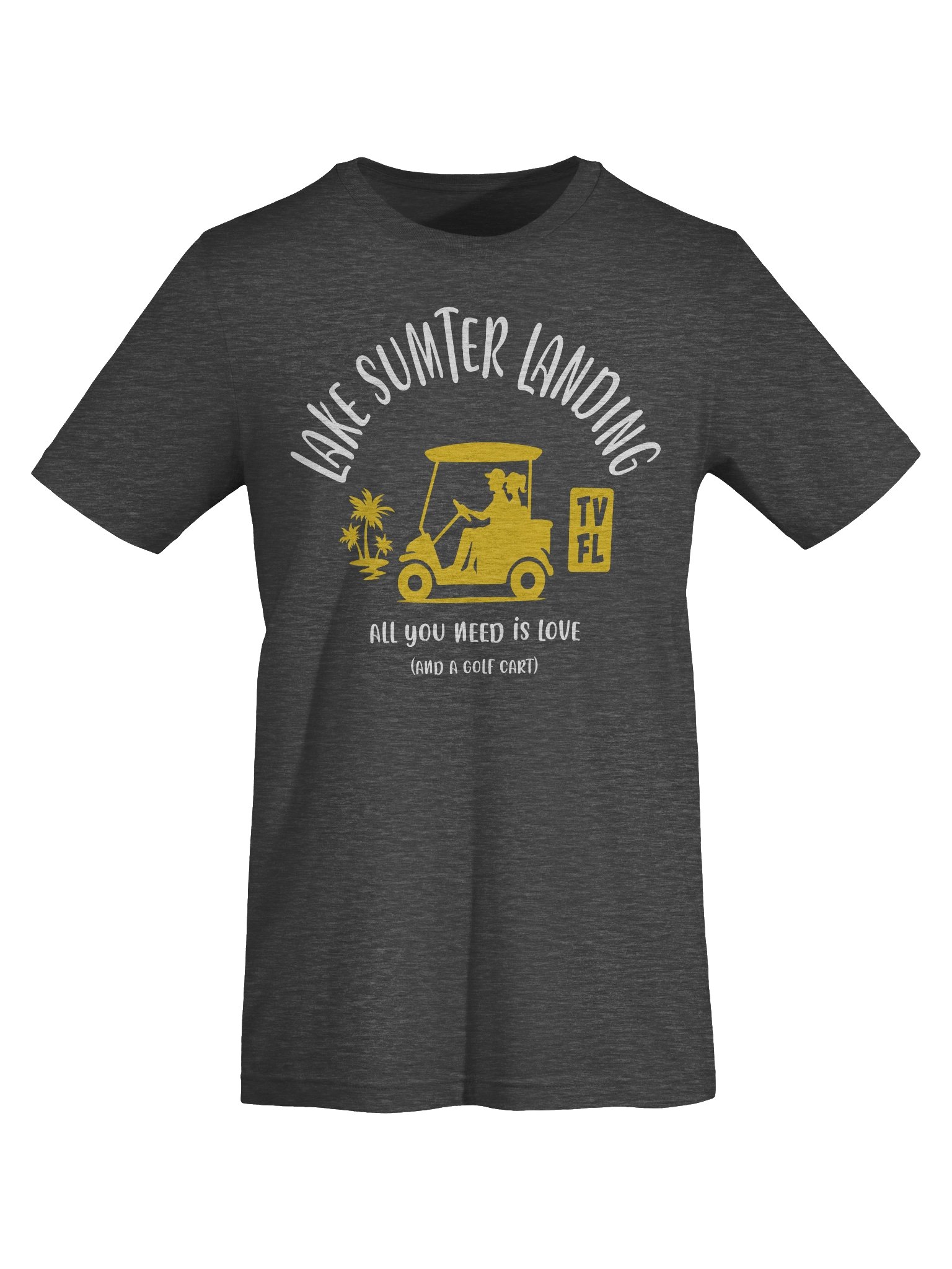 Lake Sumter Landing TV Florida USA Golf Cart Design T-shirt product image (4)