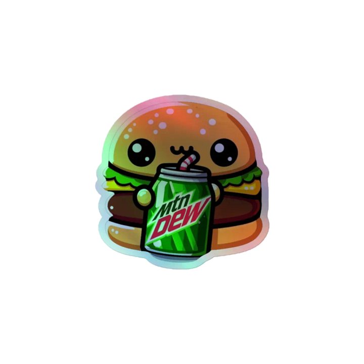 Burger Buddy Holographic Sticker Sheet product image (1)