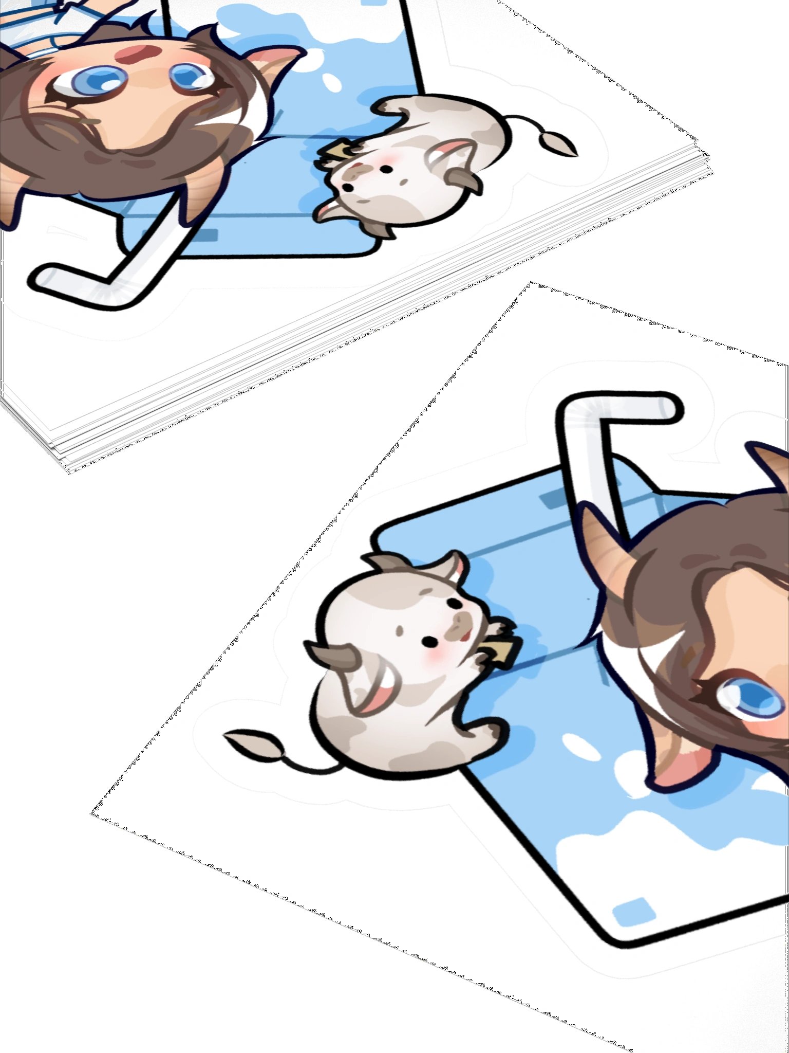 Moomy & Mocha Milk Carton Sticker product image (4)