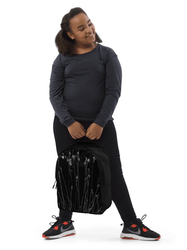 Design-backpack - Wildflowers, monochrome (Dark Design) product image (2)