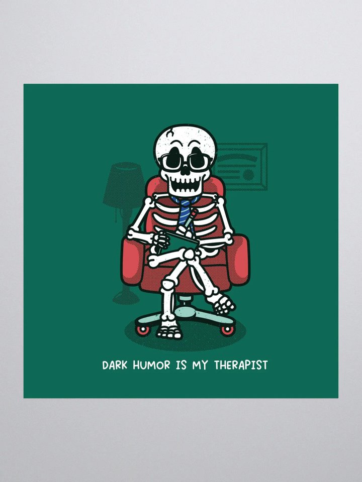 Dark Humor Is My Therapist Sticker product image (1)