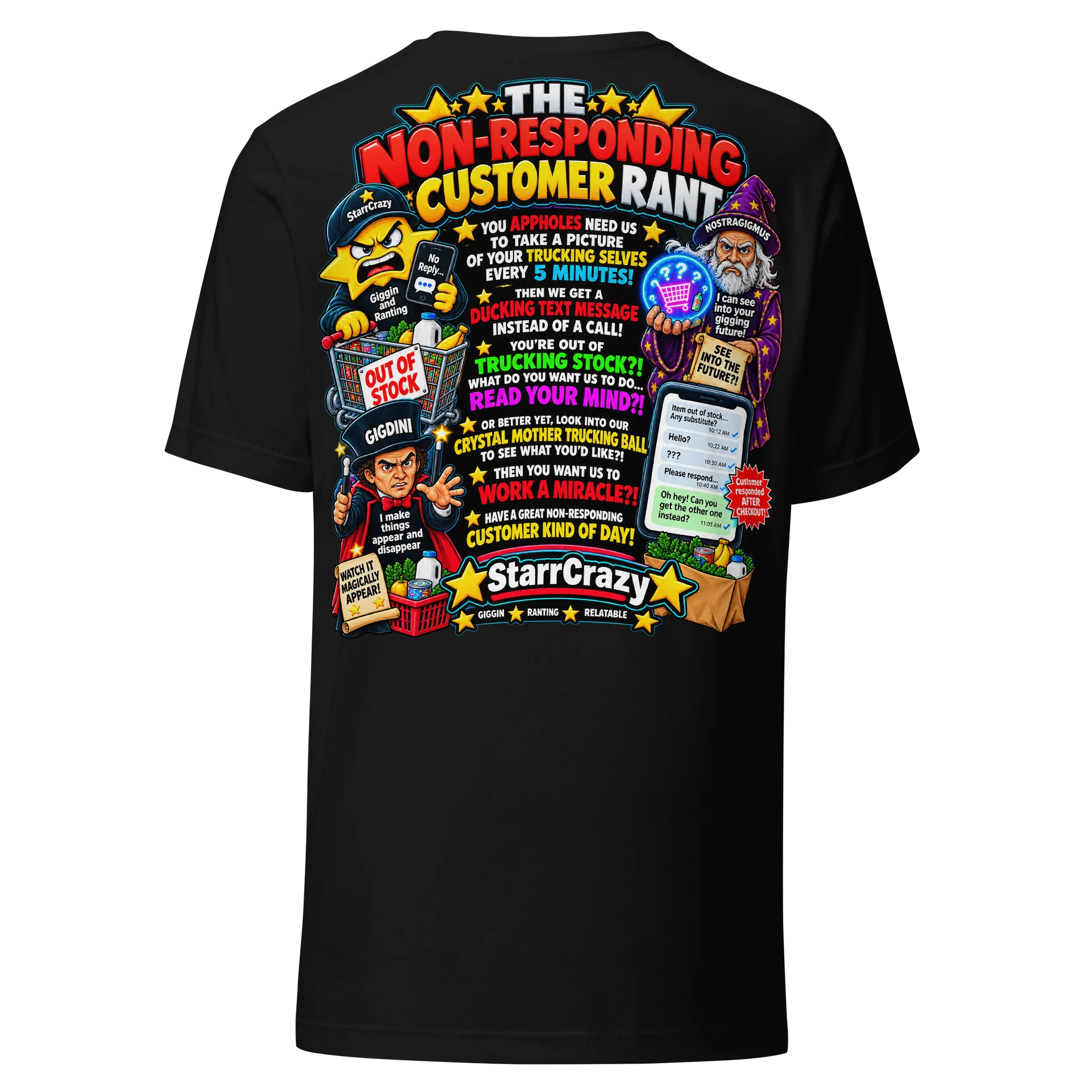 The Non-Responding Customer Rant Tee product image (2)