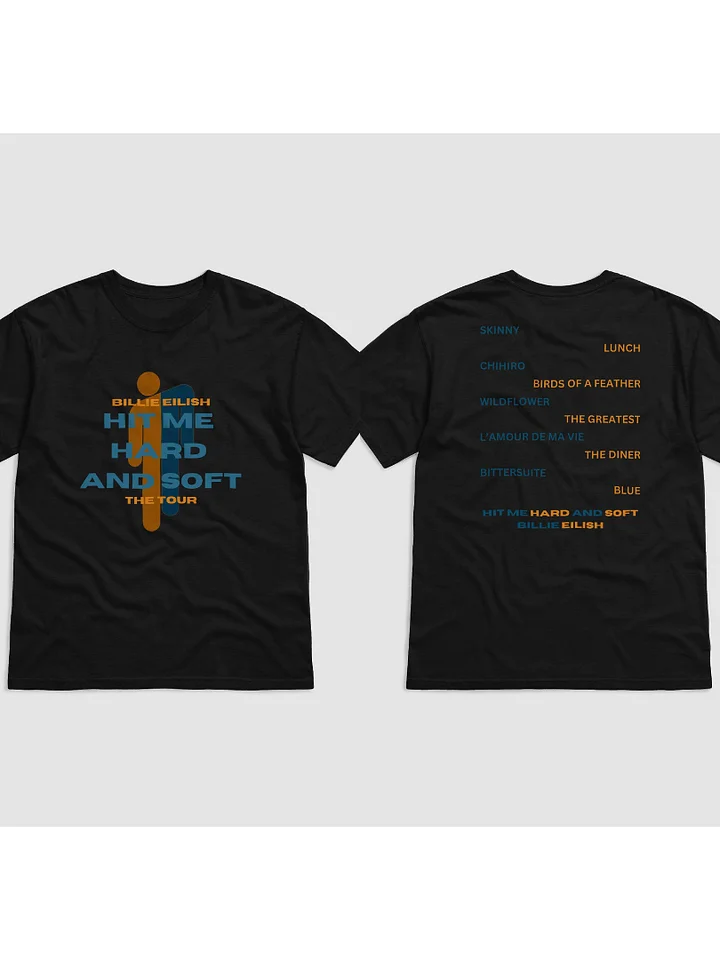 HIT ME HARD AND SOFT BLOHSH X TRACKLIST | T-SHIRT product image (1)