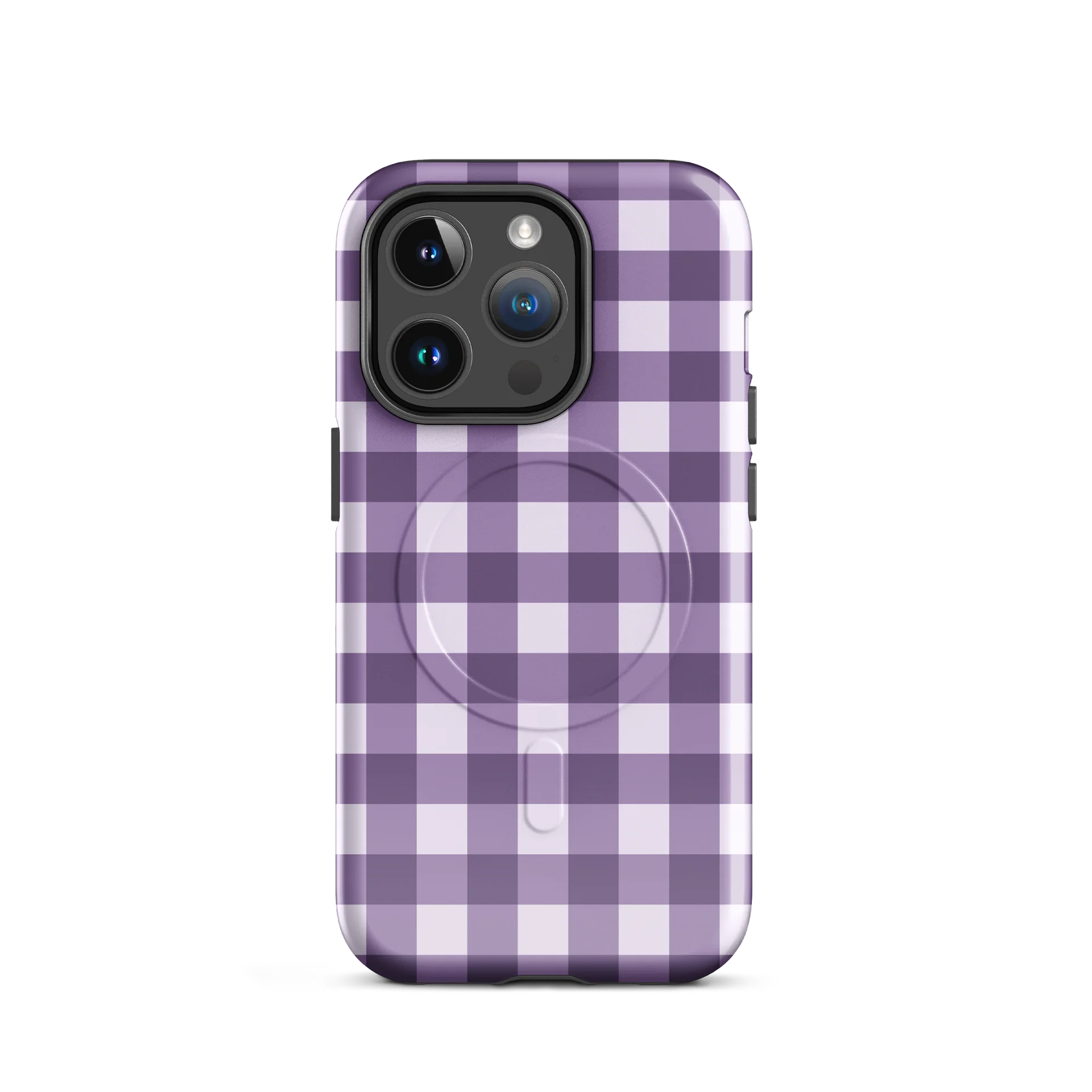 Purple Gingham MagSafe iPhone Case product image (41)
