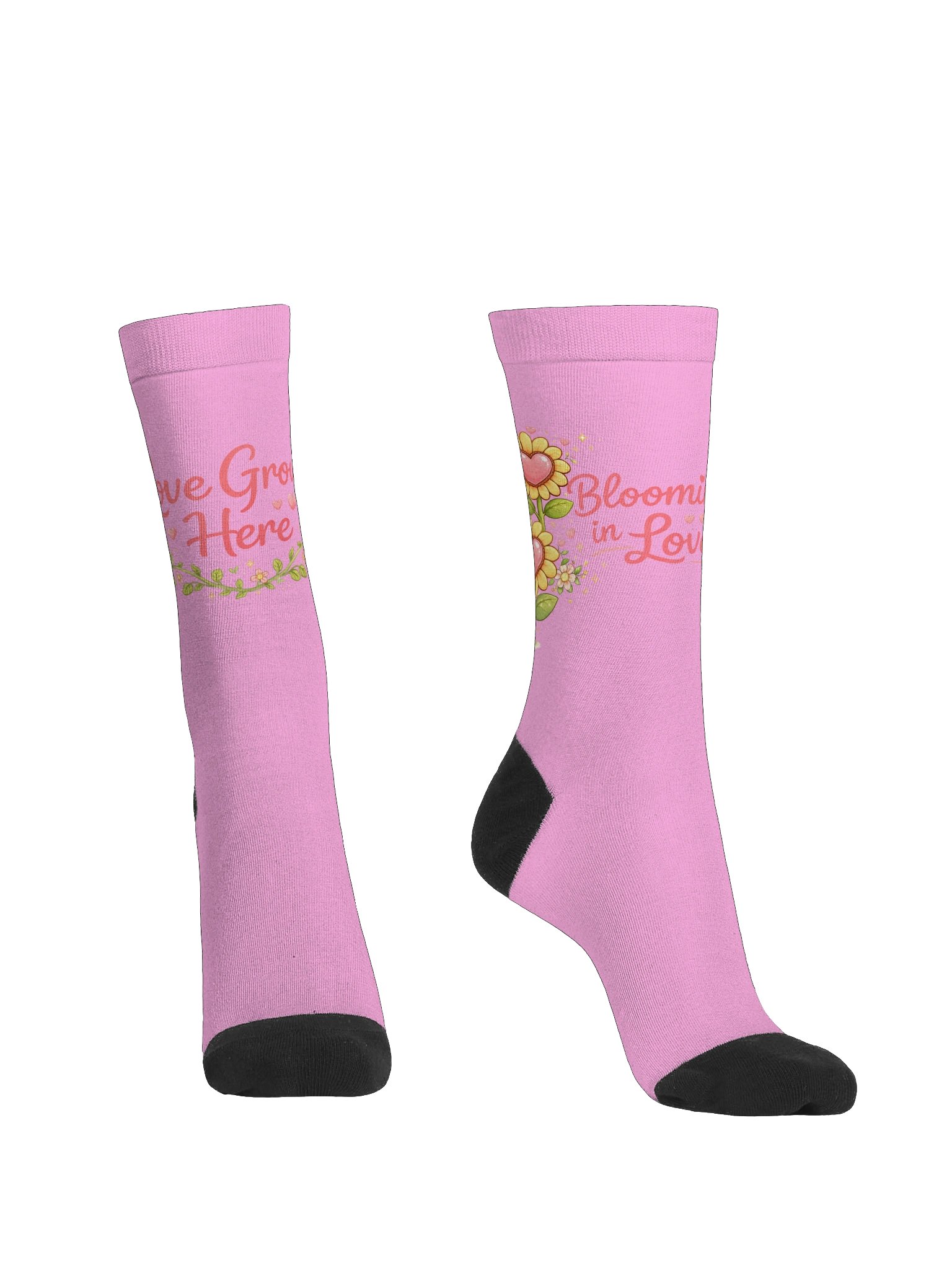Blooming in Love Crew Socks product image (2)