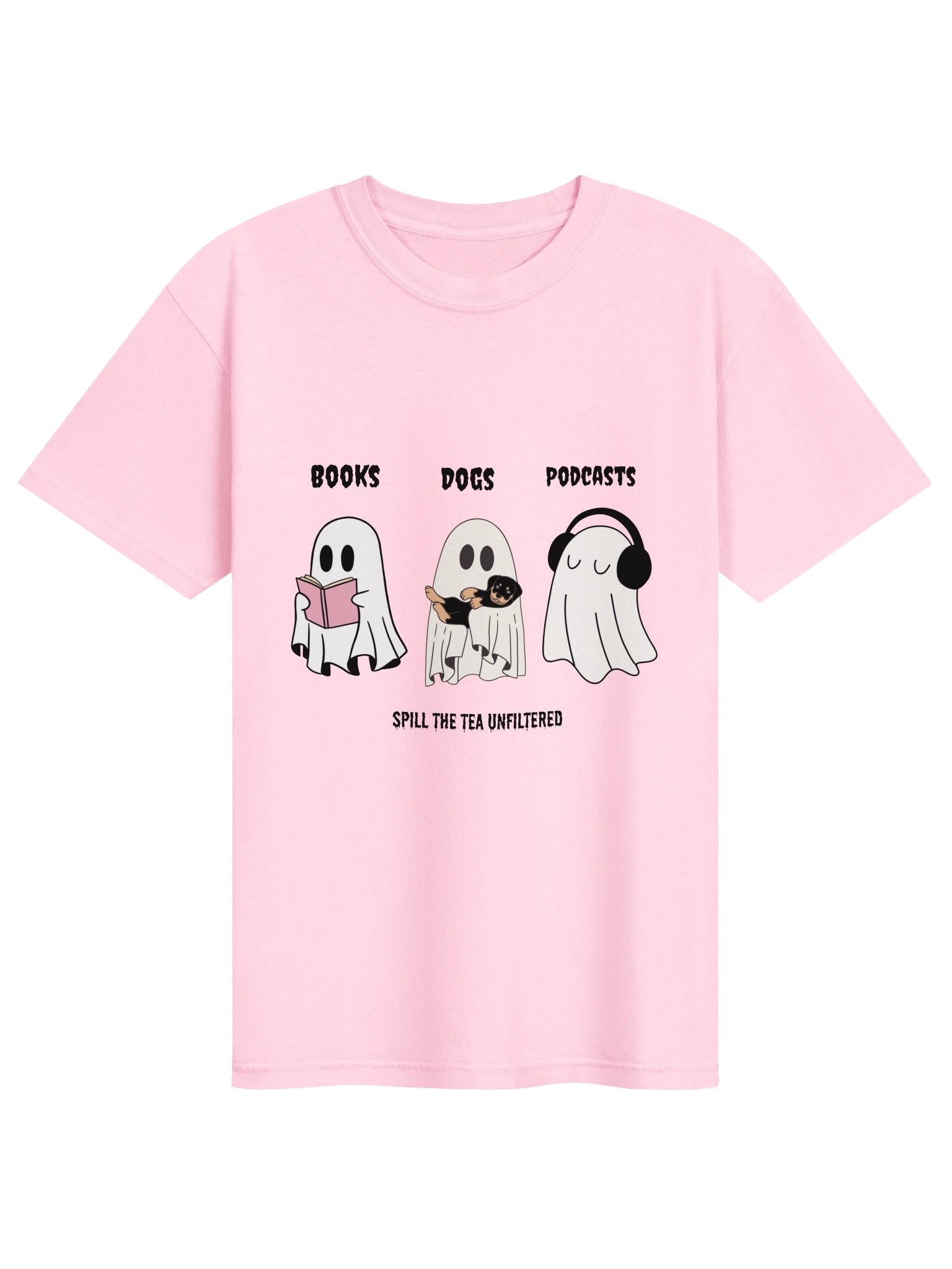 Books Dogs Podcasts Cozy Tee product image (91)