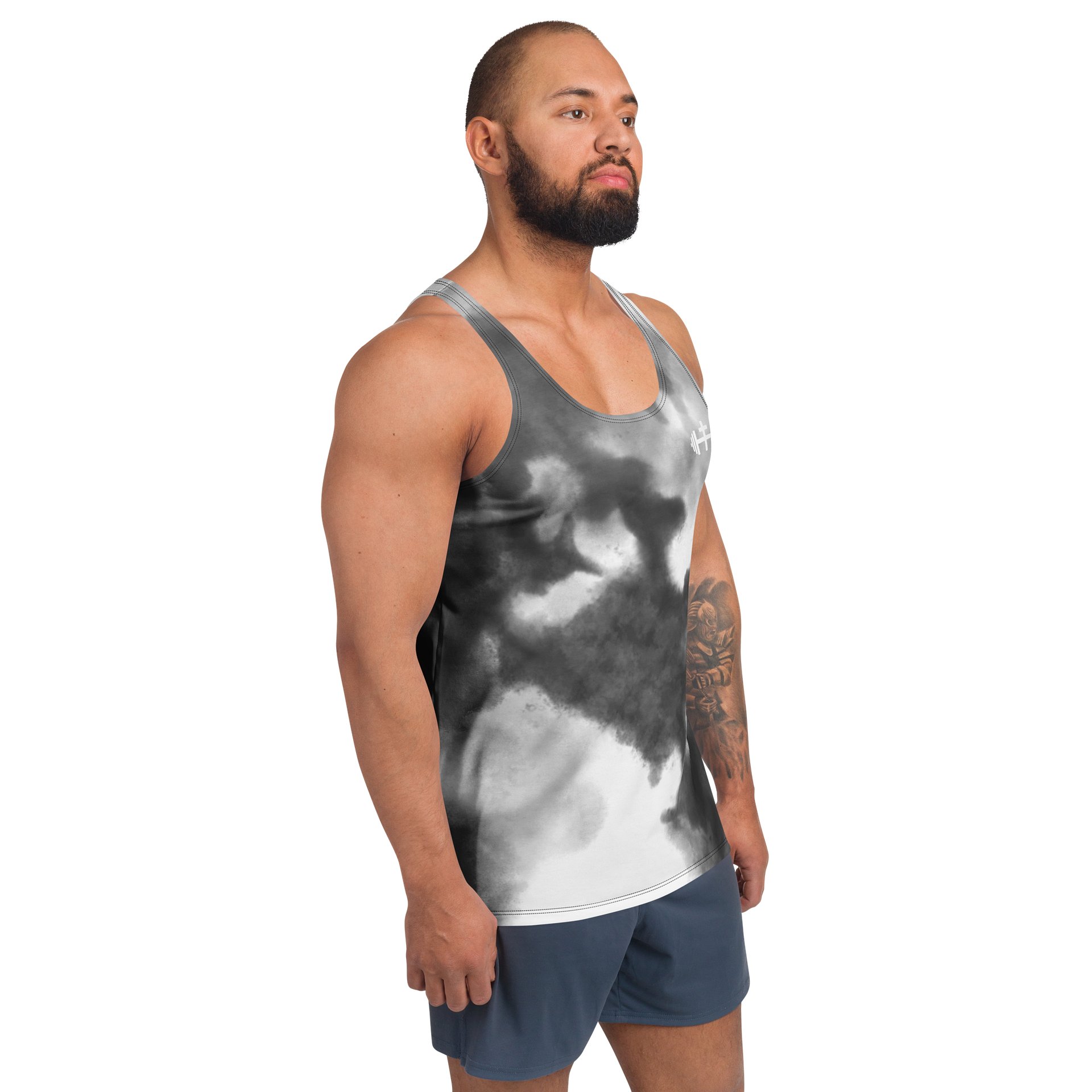 His House Unisex Performance Tank - B&W Tie Dye product image (3)