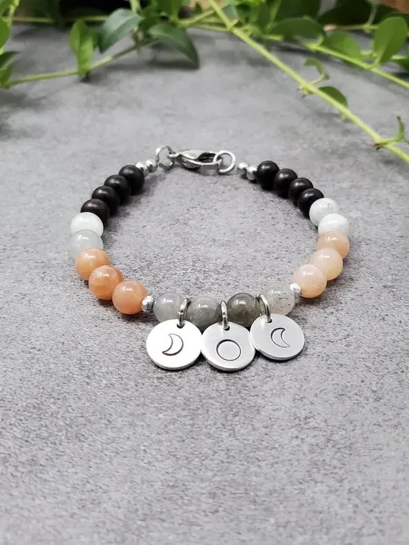 Moonstone Goddess Bracelet • Sunstone and Labradorite product image (2)