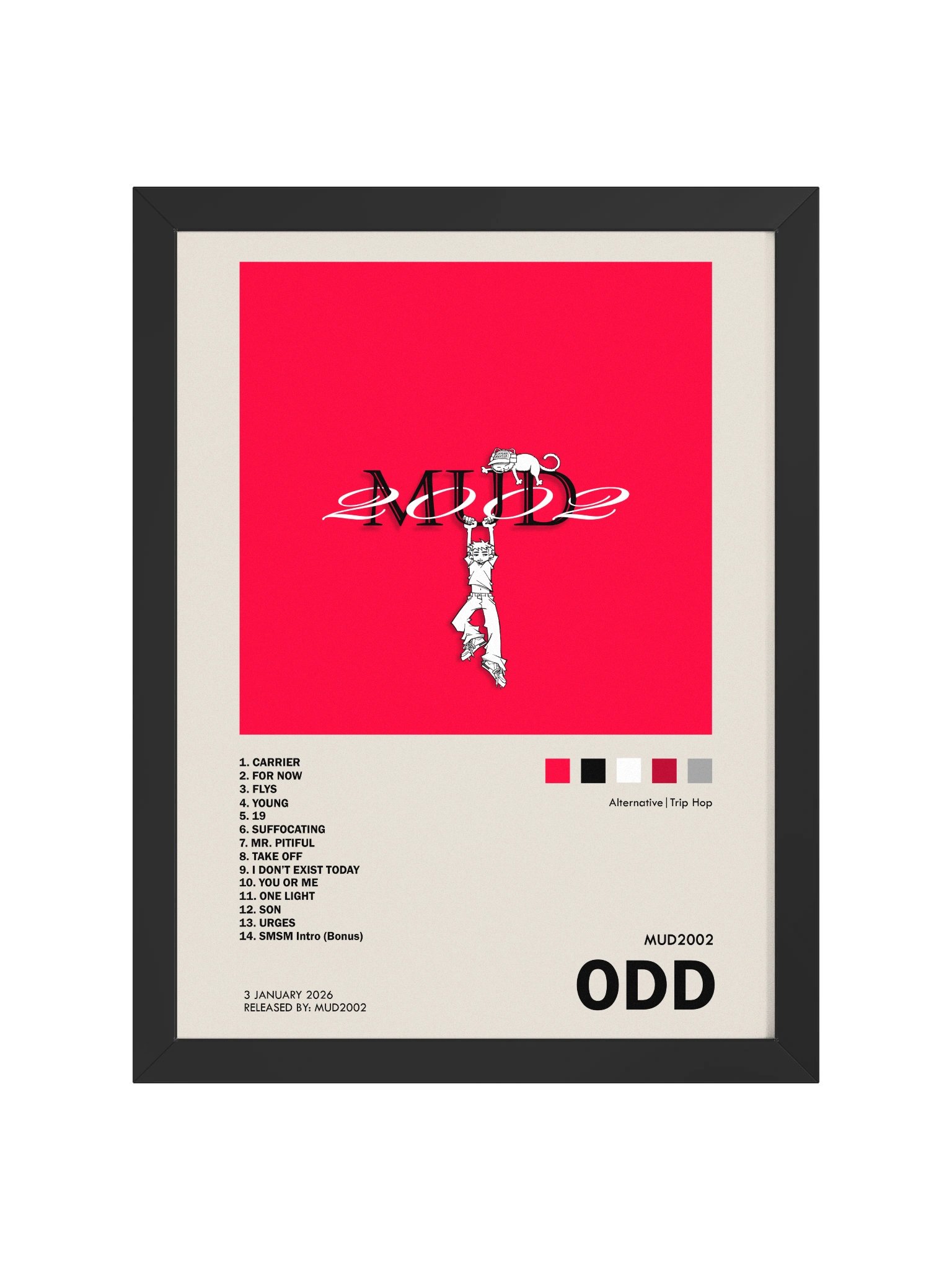 Mud2002 "Odd" Album Art Matte Poster product image (3)
