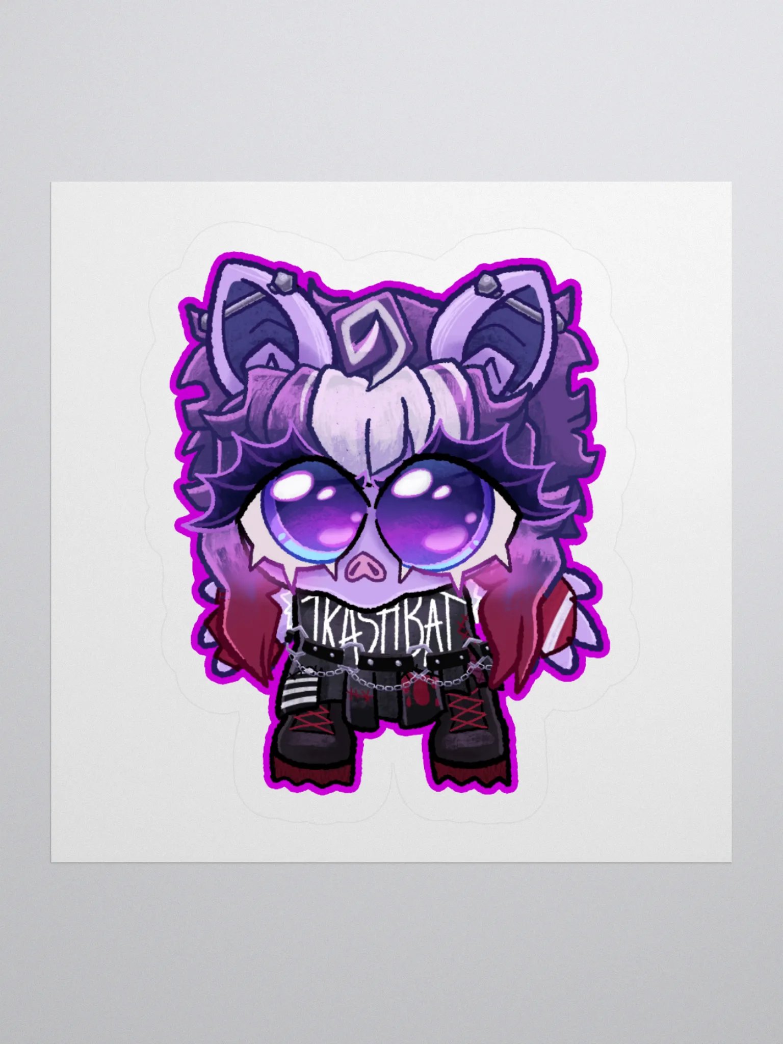 Trash Bat Char - smol goober [sticker] product image (1)