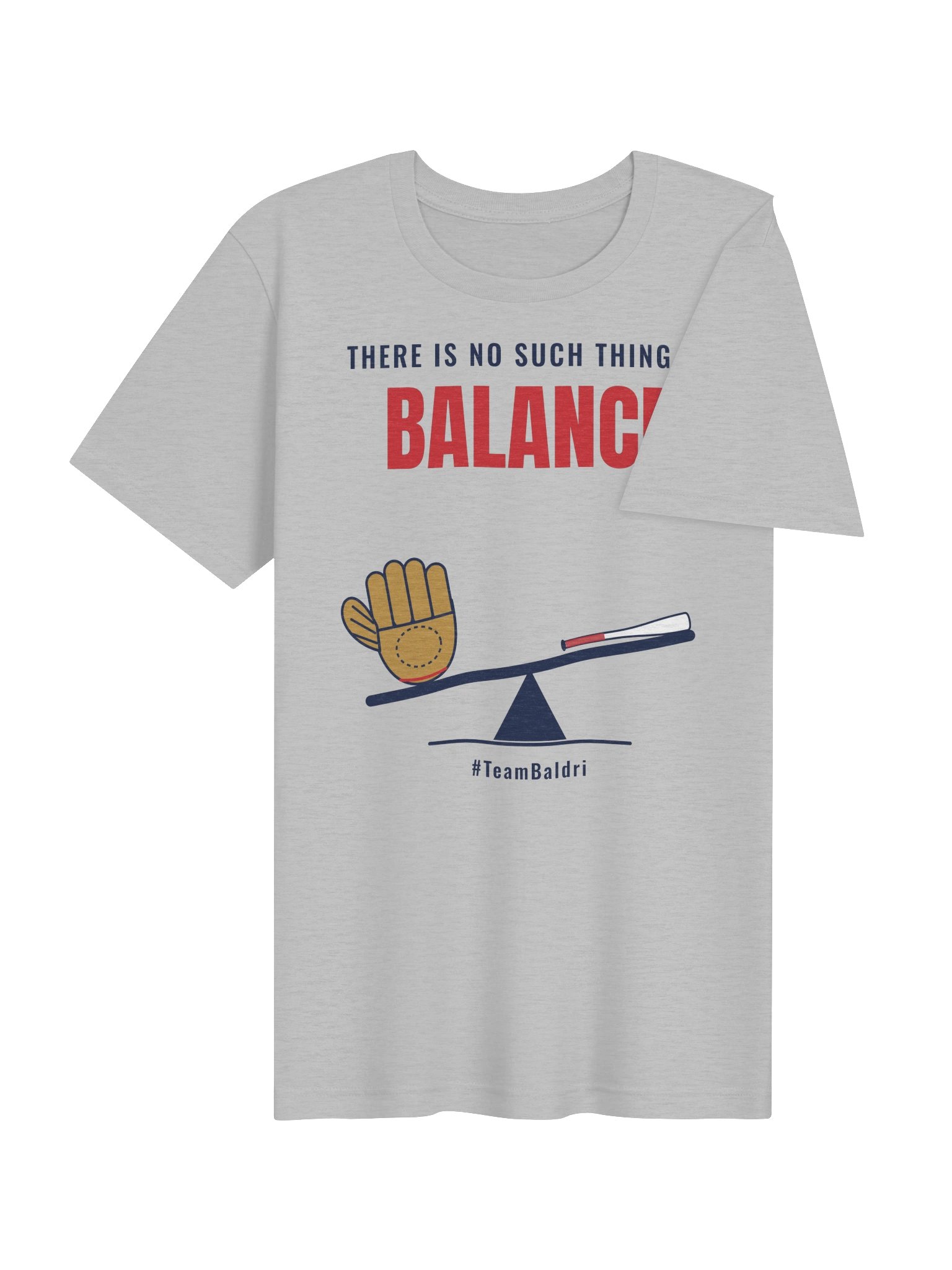 No Such Thing As Balance Tee - White/Cream/Gray product image (10)