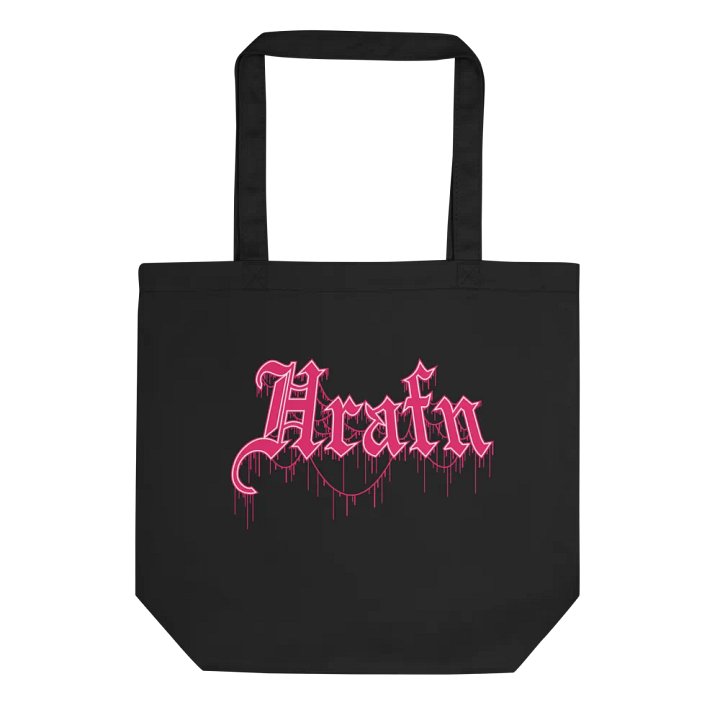 Hrafn Gothic Logo Tote Bag (Hot Pink) product image (1)