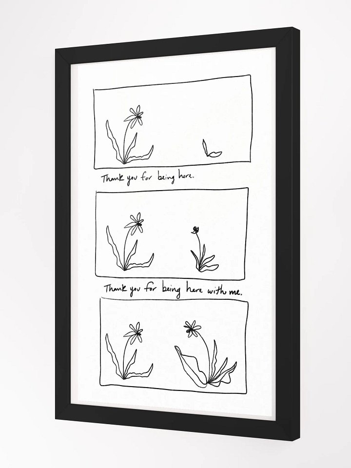 Thank You For Being Here Framed Art Print product image (2)