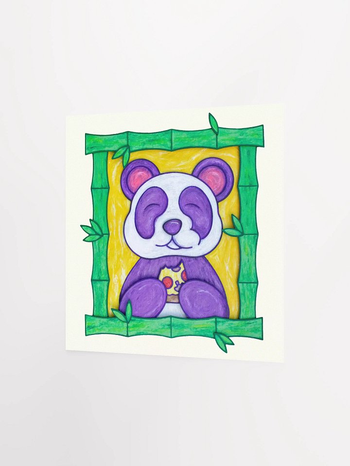Purple Panda Pizza Party Print product image (10)