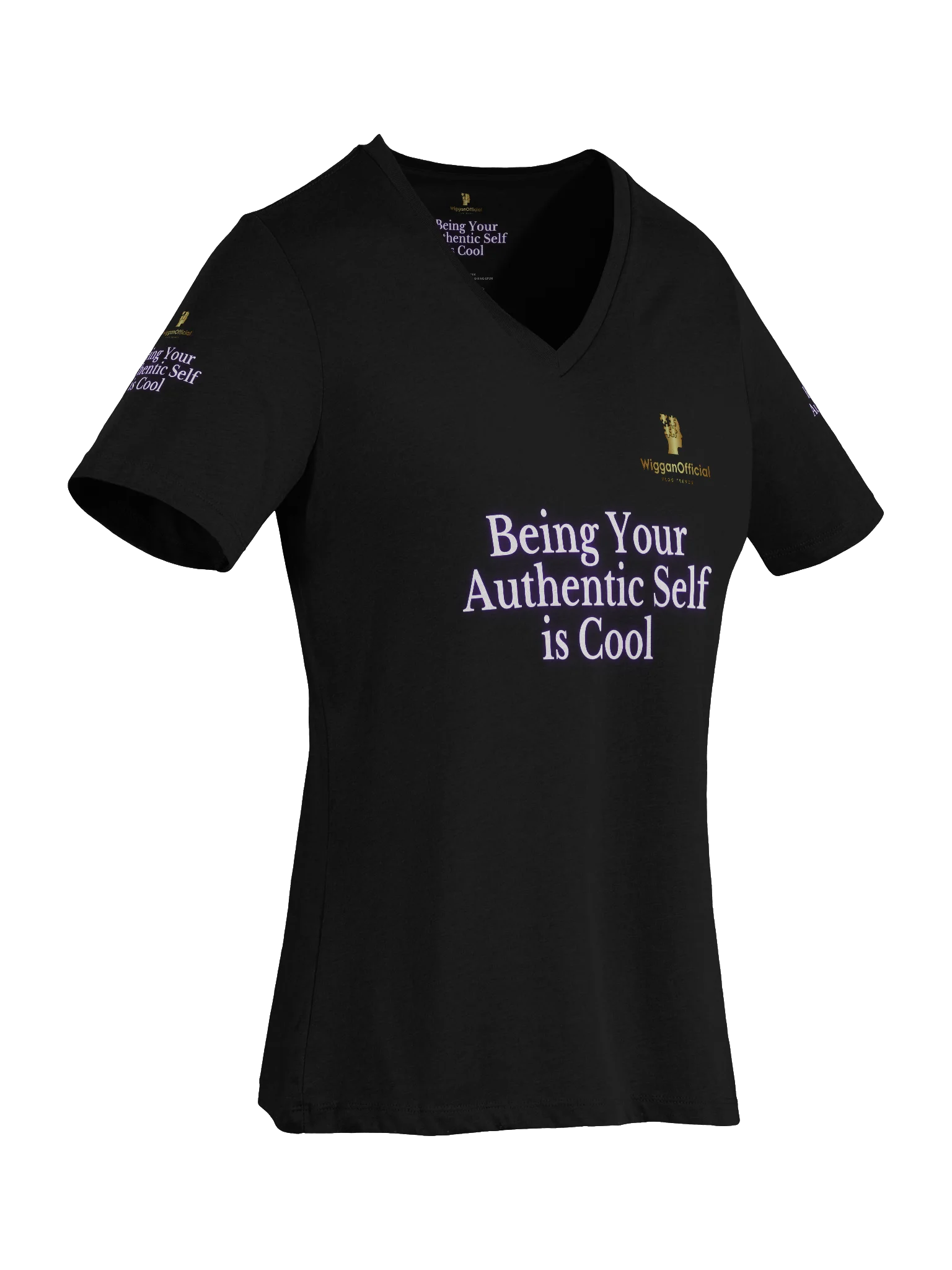 WigganOfficial "Being Your Authentic Self Is Cool" Women's Relaxed V-Neck T-Shirt. product image (7)