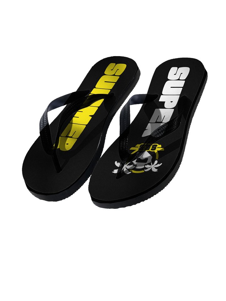 S.E.S Super Summer 26 - Yellow Logo Flip Flops product image (1)