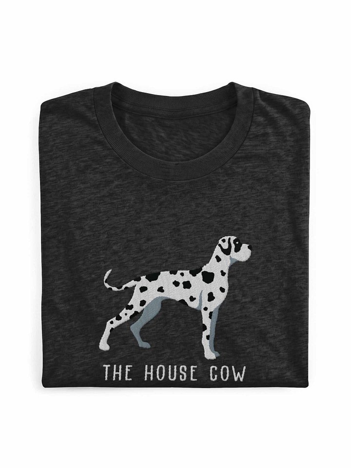 The House Cow T-Shirt(Embroidered) of a Great Dane(Harlequin) product image (1)
