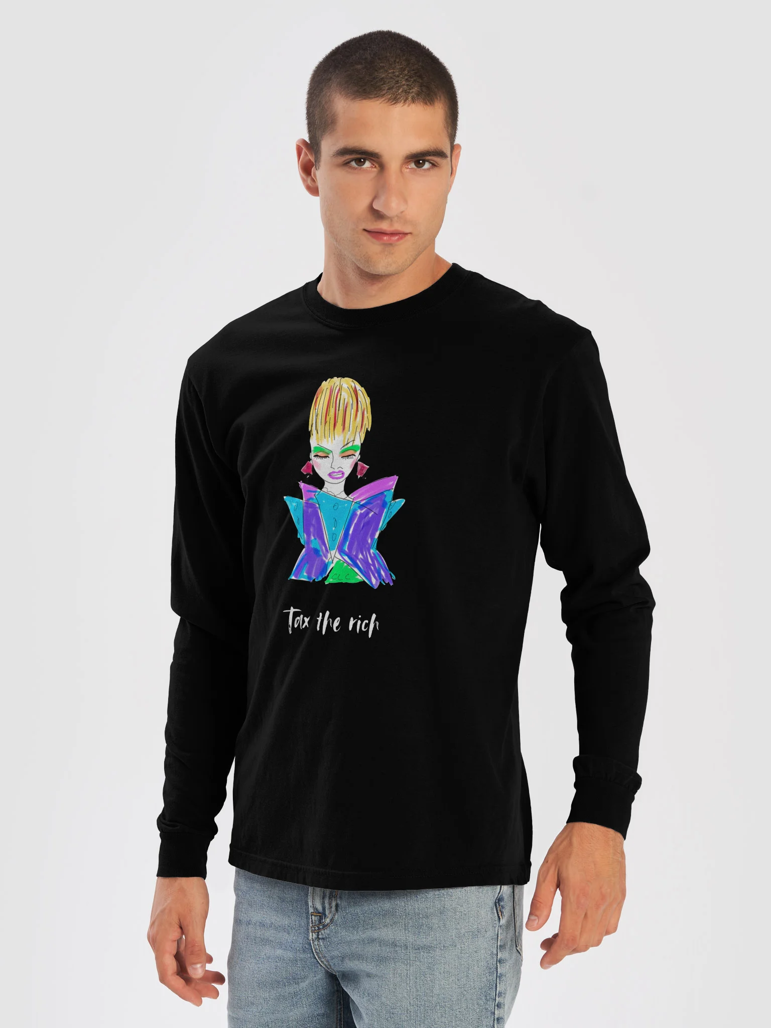 Tax The Rich long sleeve tee product image (30)