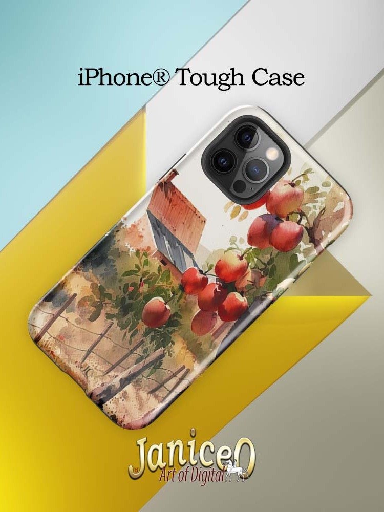 Core Protection - Rustic Apple Tree Watercolor iPhone® Tough Case product image (7)