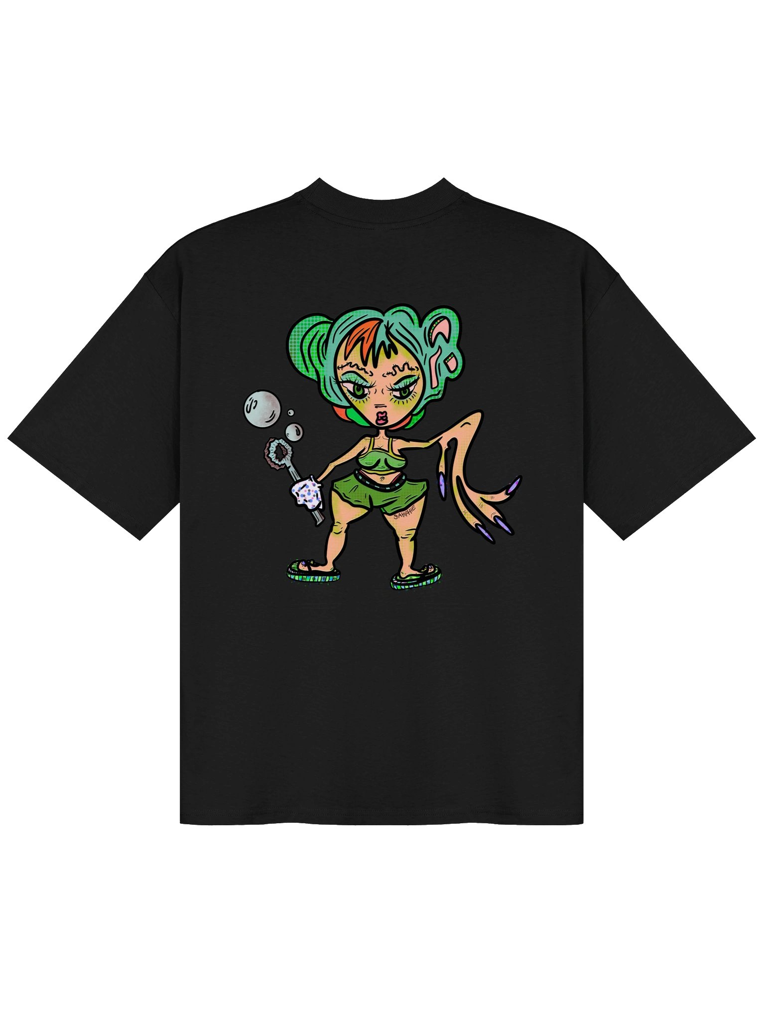 BUBBLE BLOWER ● Unisex Organic Oversized Tee product image (8)