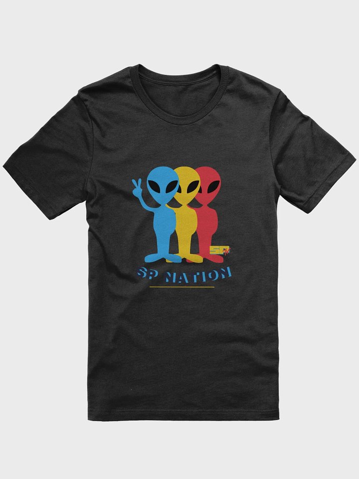 SP Nation - 3 Peaceful Aliens - shirt DARK colors product image (1)
