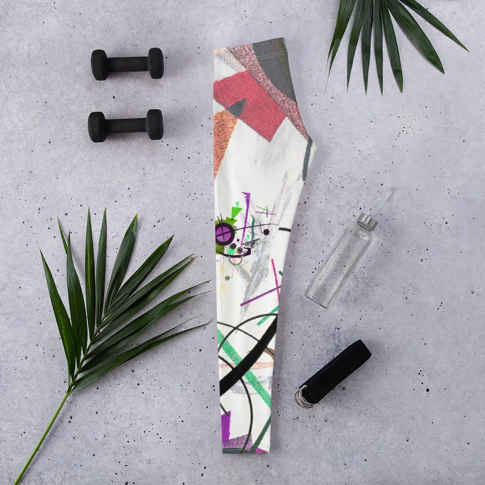 Abstract Lithographic Pattern Design leggings - V2 product image (2)