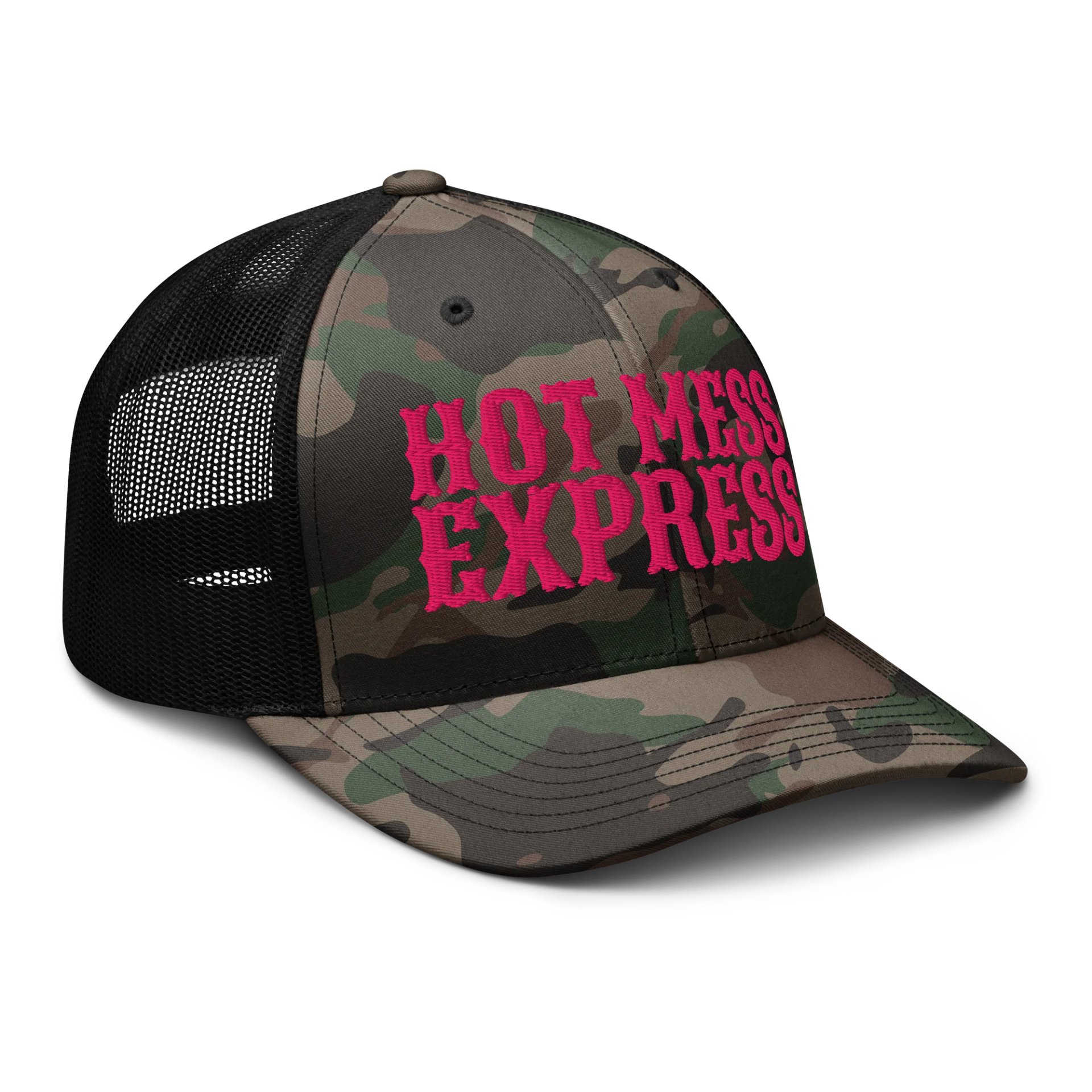 HOT MESS Camo Trucker Hat product image (6)