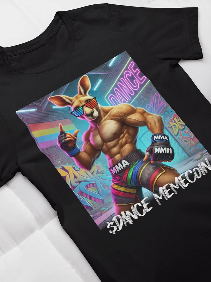 KUNG POW - DANCE MEMECOIN - PREMIUM TEE - BLACK product image (1)