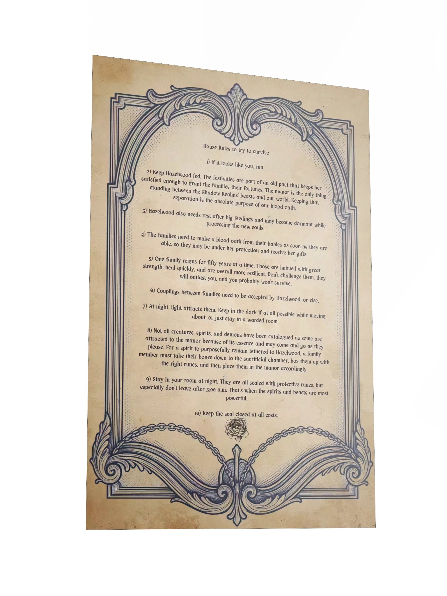 House Rules to try to survive product image (2)