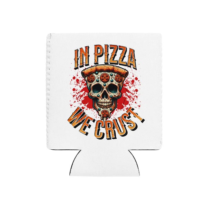 Pizza Skull Coozie Can Cooler product image (1)