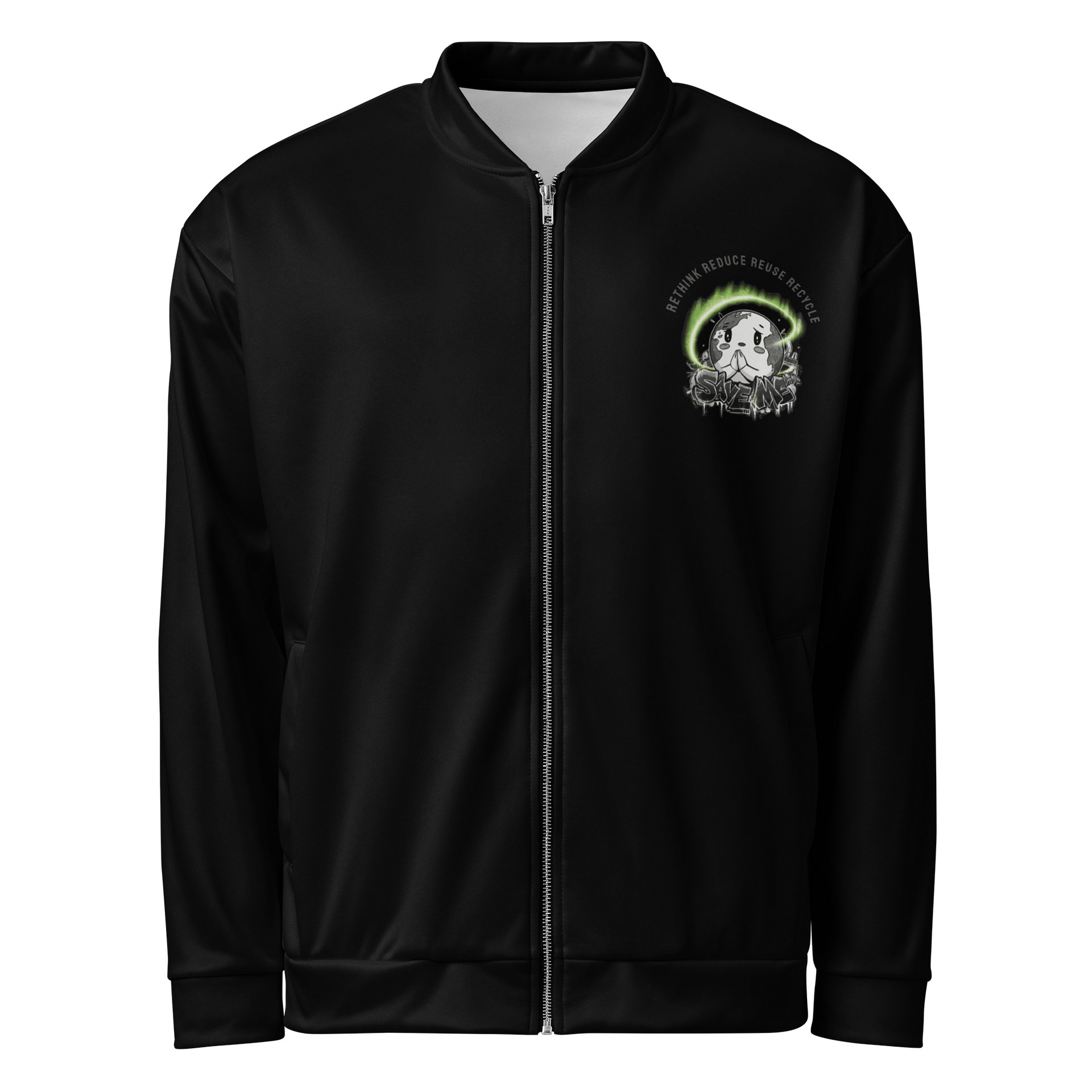 Save Me: A Plea from Planet Earth Bomber Jacket 🌍 product image (1)