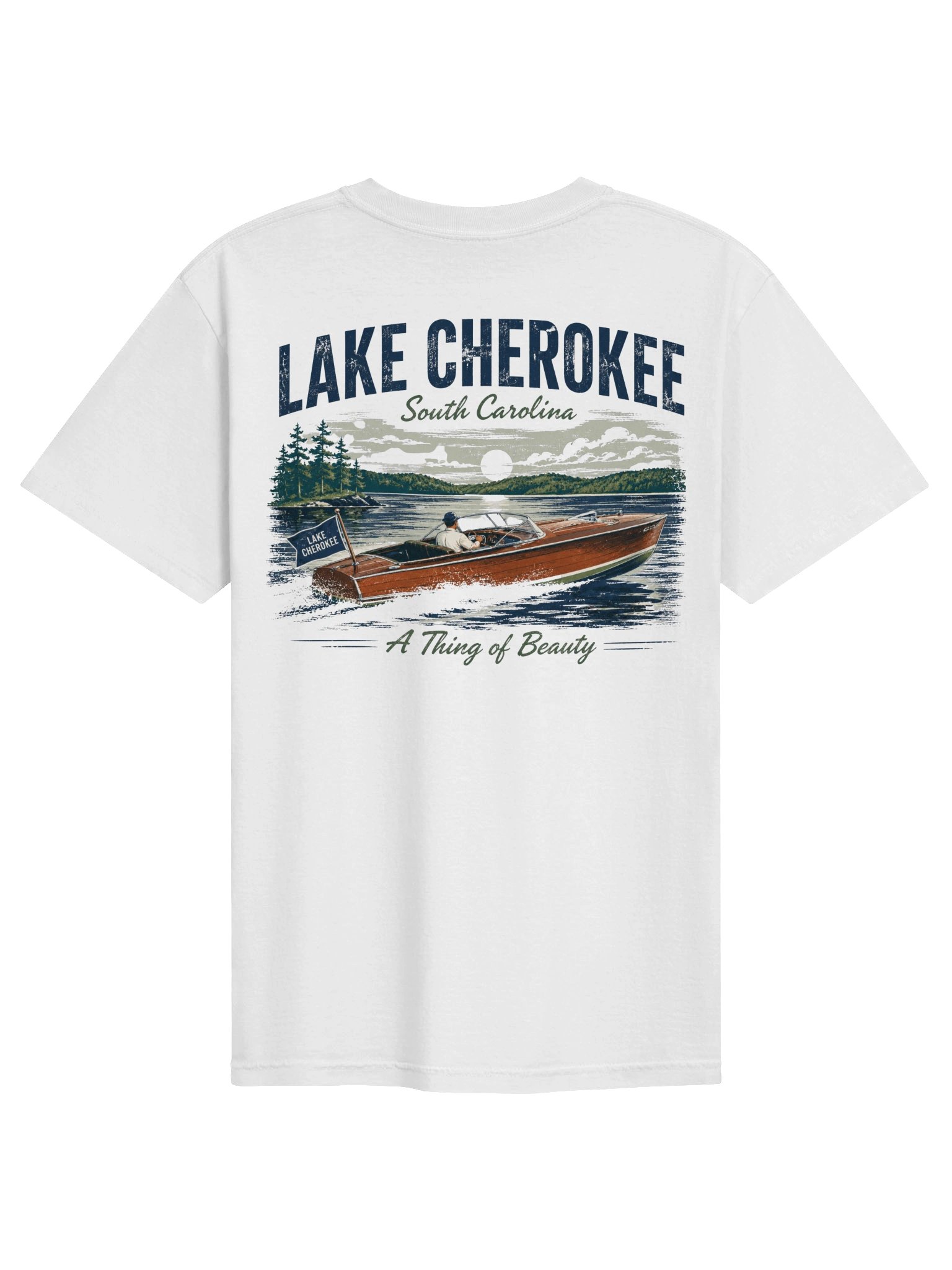 Lake Cherokee Vintage Boat Tee product image (1)