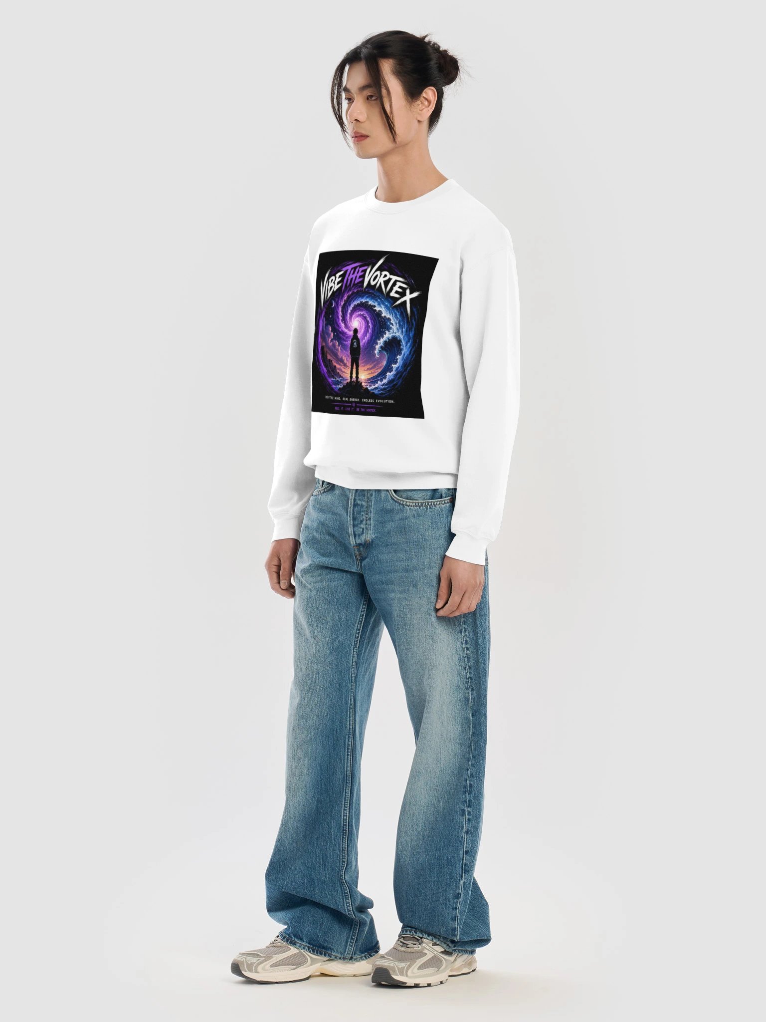 Vibe The Vortex Gildan Classic Crewneck Sweatshirt product image (7)