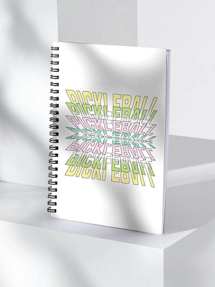 Pickleball Stacked Paradise Spiral Notebook product image (1)
