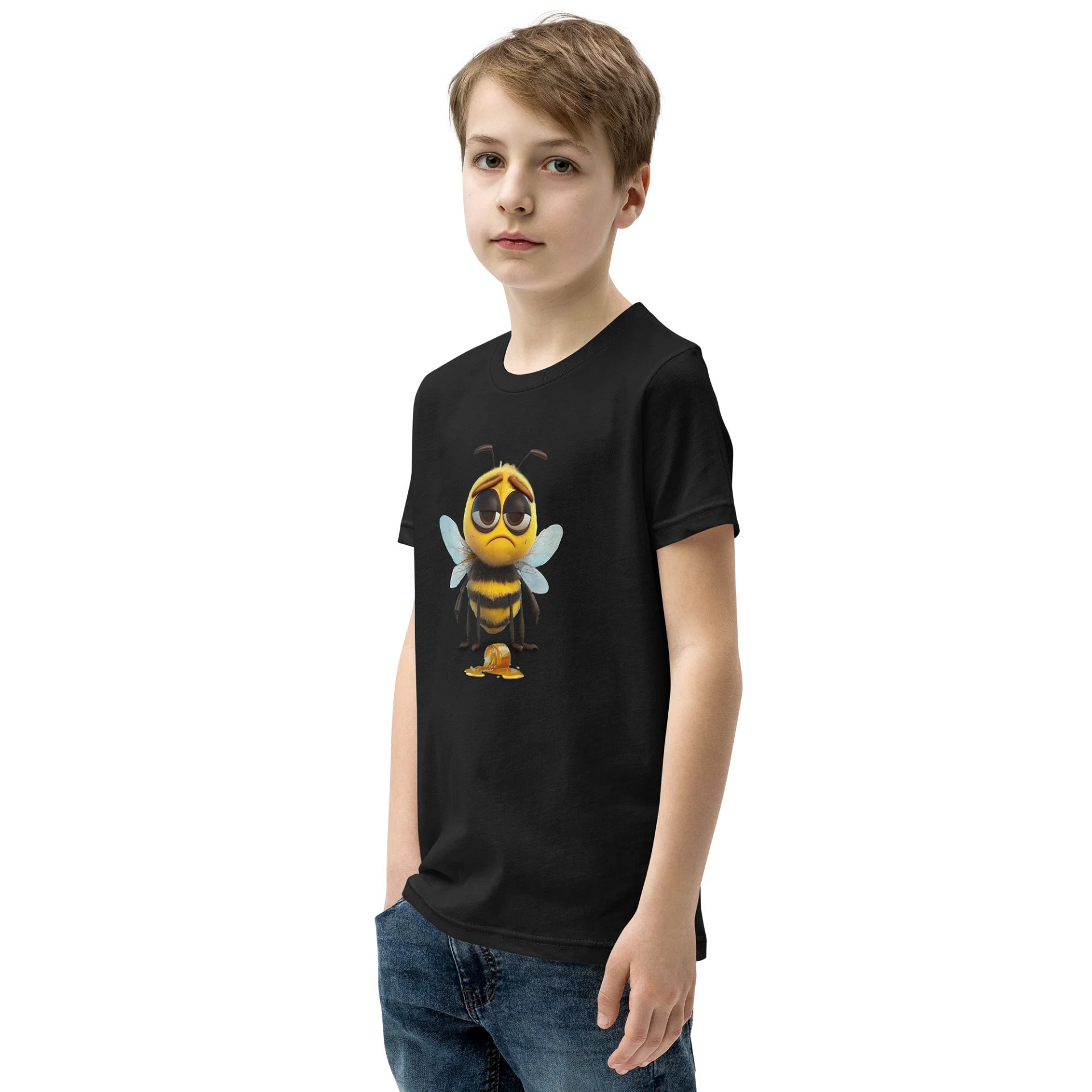 Sad Bee Youth Short Sleeve T-Shirt product image (15)