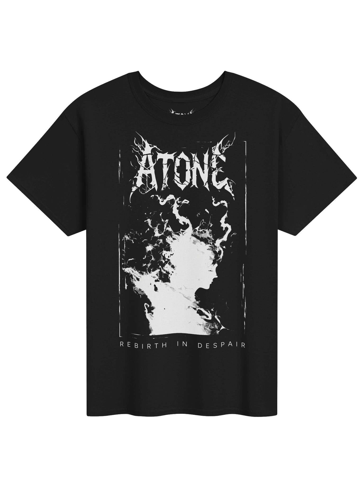 REBIRTH IN DESPAIR - Black & White T-Shirt product image (1)