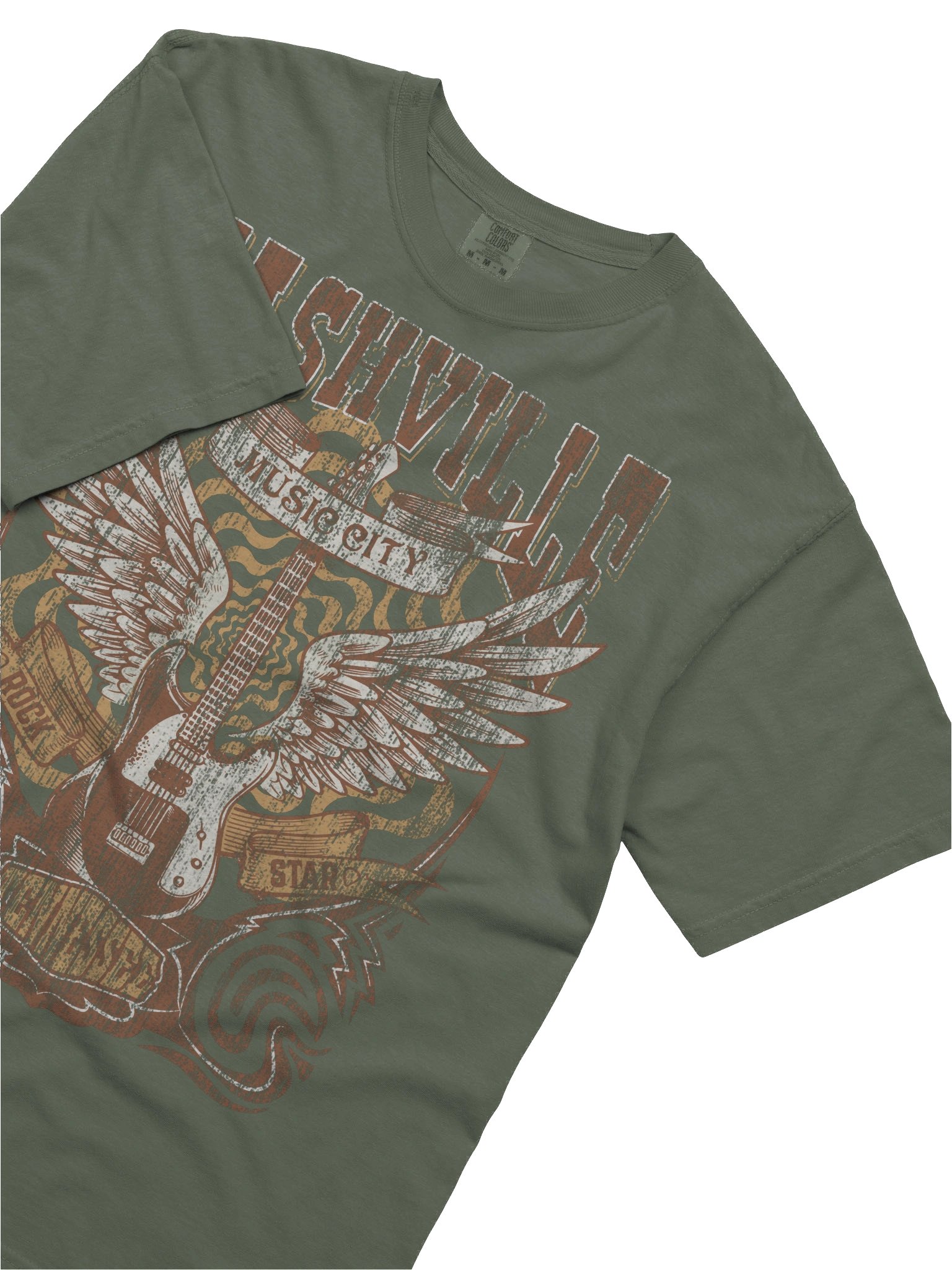 Nashville Music City Shirt – Tennessee Travel Souvenir Vintage Rock Guitar Tee product image (7)