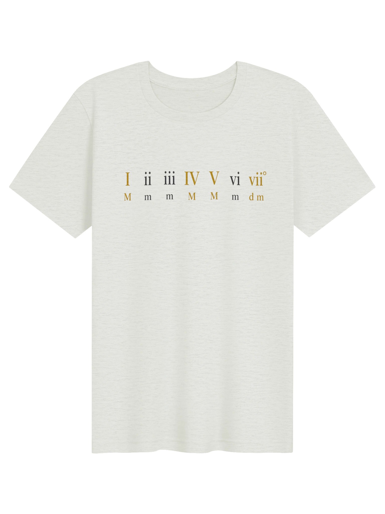 Roman Numeral Major Scale Minimalist Graphic Tee product image (2)