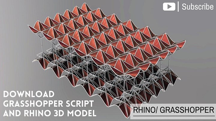 Parametric Tensile Facade Design Grasshopper Rhino Files Download product image (1)