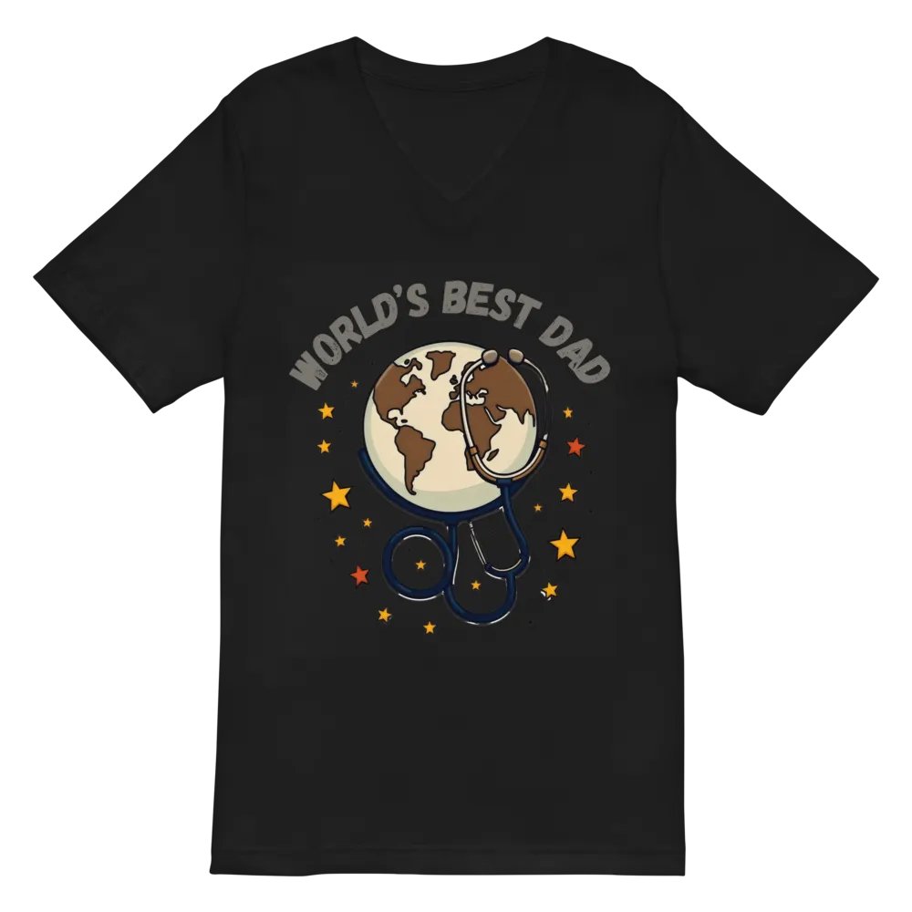 Globetrotting Dad V-Neck Tee product image (3)