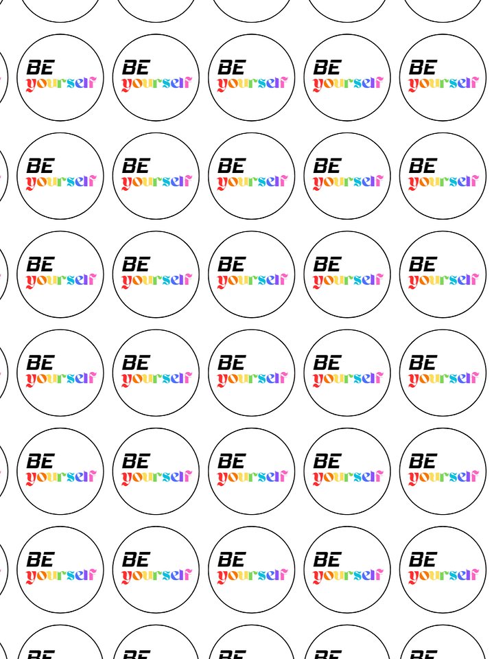 BE yourself 1" Buttons product image (1)