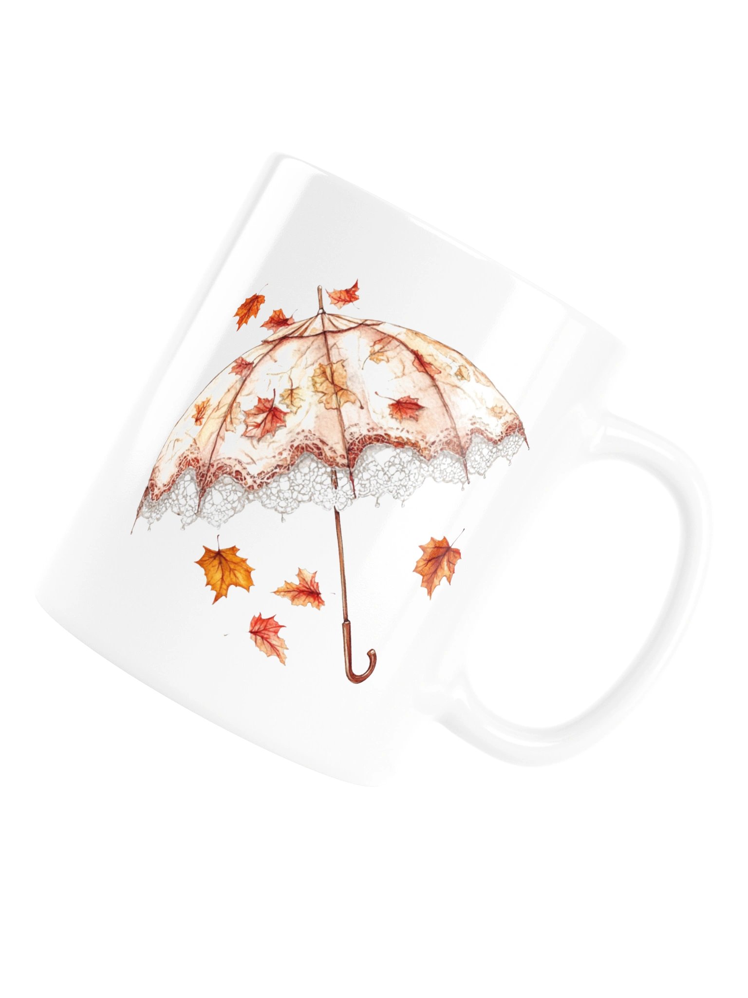 Golden Leaf Umbrella Mug — The Quiet Parlor Collection product image (2)