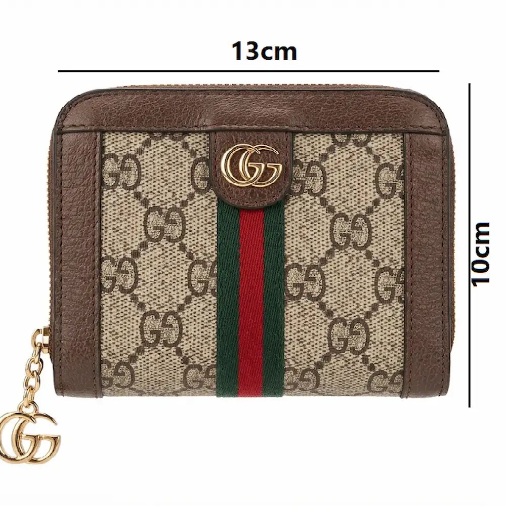محفظة نسائية ماركة غوتشي هاي كوالتي بتصميم راقٍ وسحاب عملي - 13×10 سم product image (4)