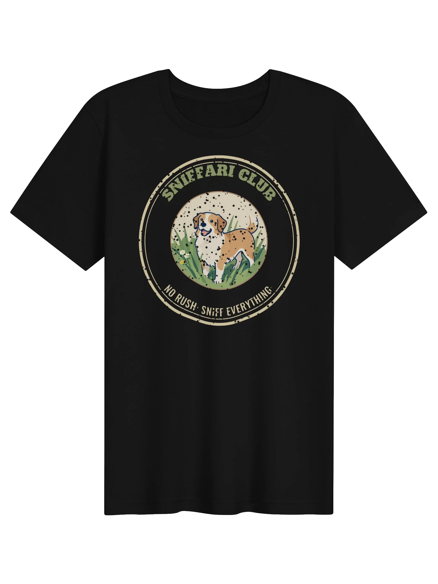 Sniffari Club unisex tee in Black