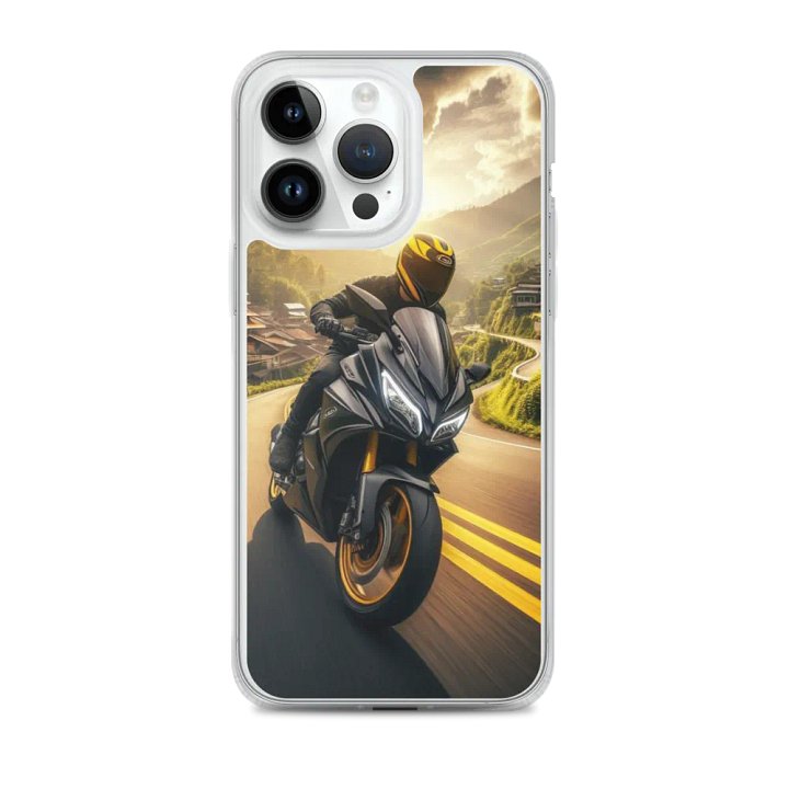 Sleek Rider iPhone® MagSafe® Clear Case | Ai Design product image (2)