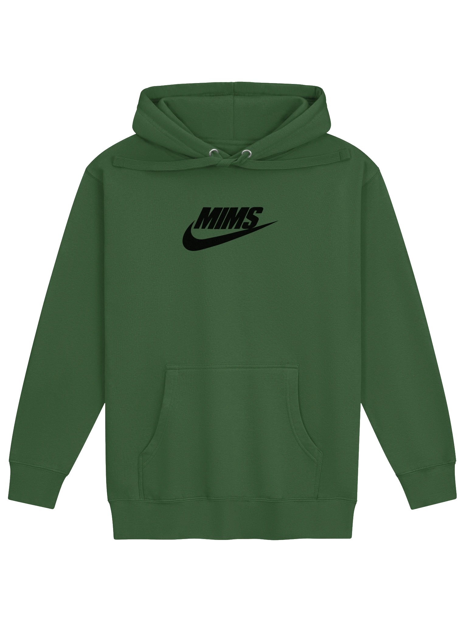 MIMS White Swoosh Forest Green Hoodie product image (1)