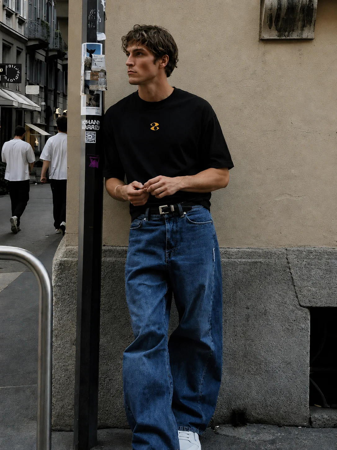 Embroidered Baggy Tee - Sunrise product image (7)
