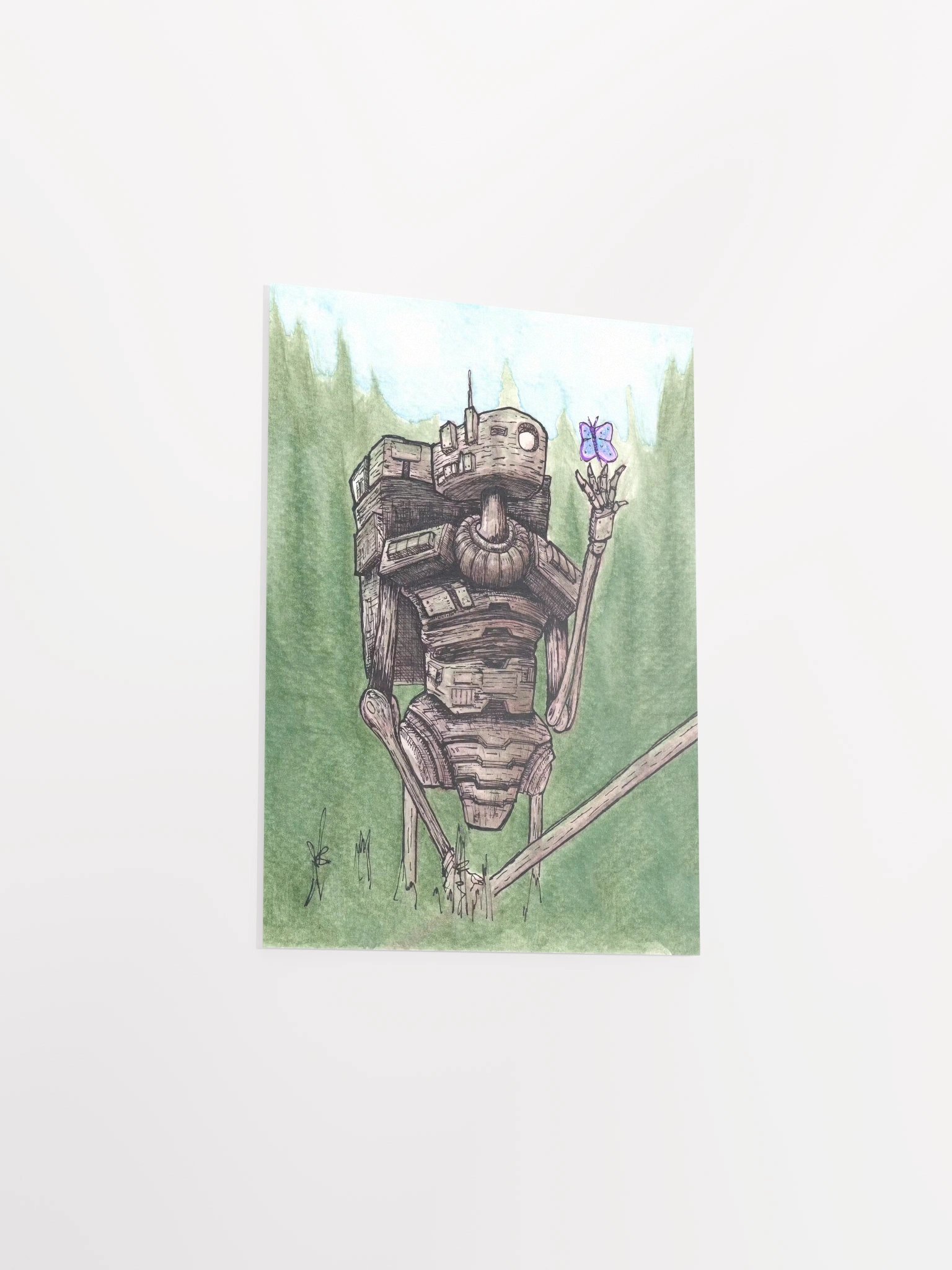 Robot Butterfly Print product image (3)