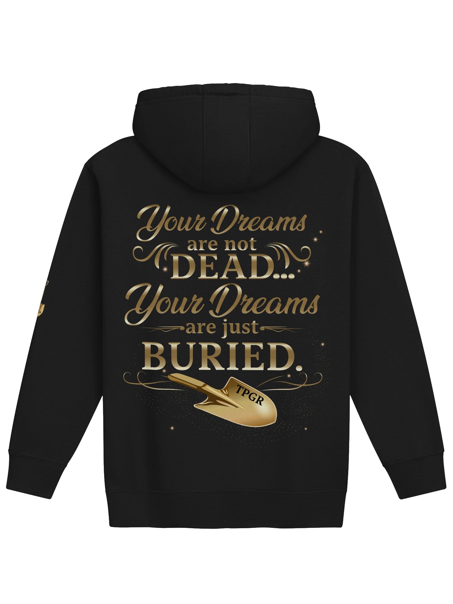 The Professional Grave Robber Hoodie (Black w/Gold Logo) product image (1)