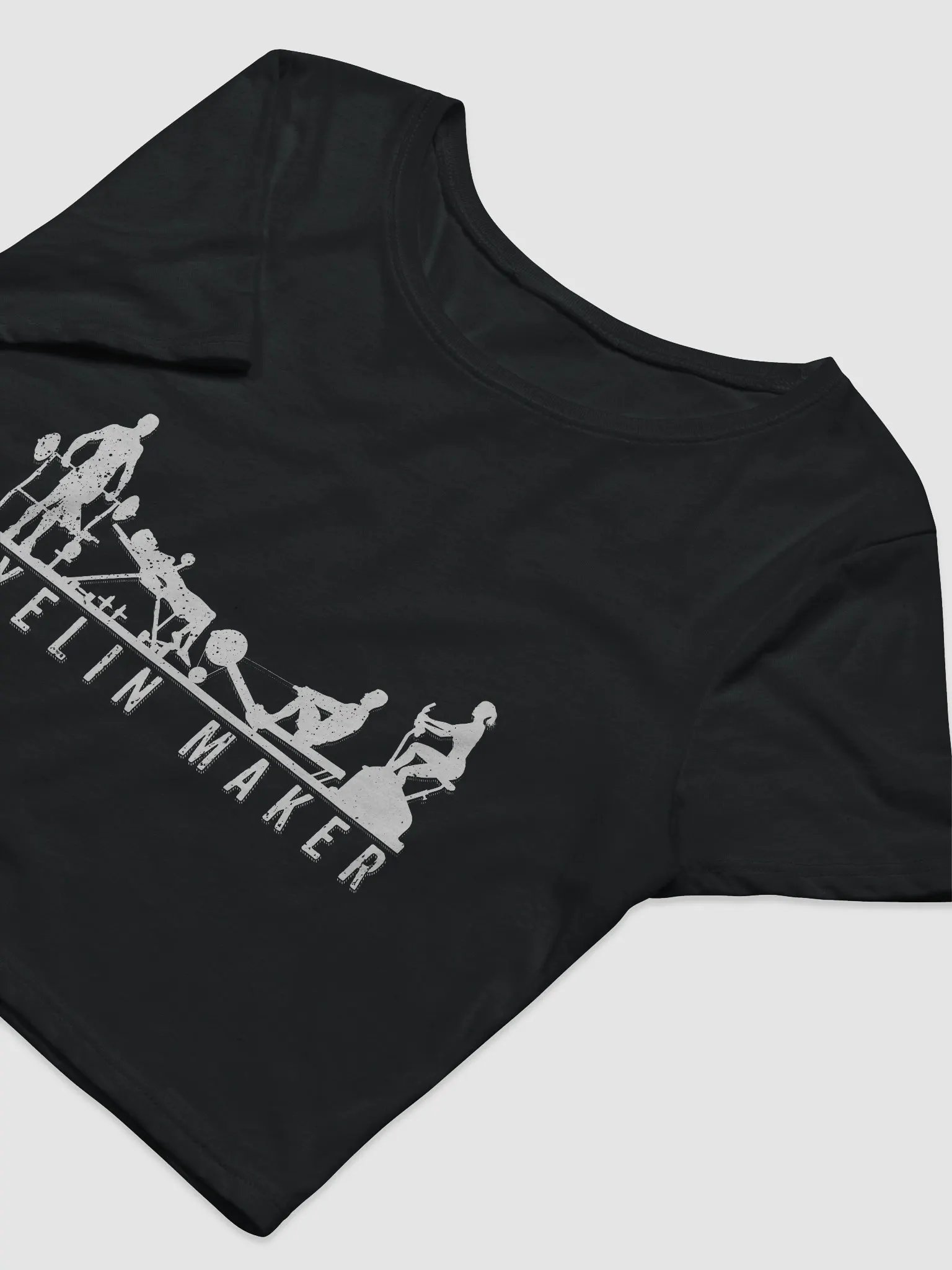Women's Crop Tee (White Text) product image (5)